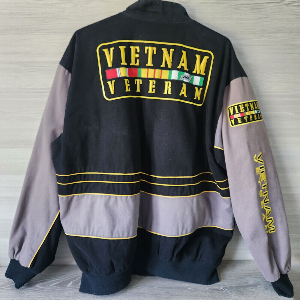 Vietnam Veteran Vintage Brigade Jacket Size 2XL Bomber Military Recon Patch Coat - Picture 4 of 16